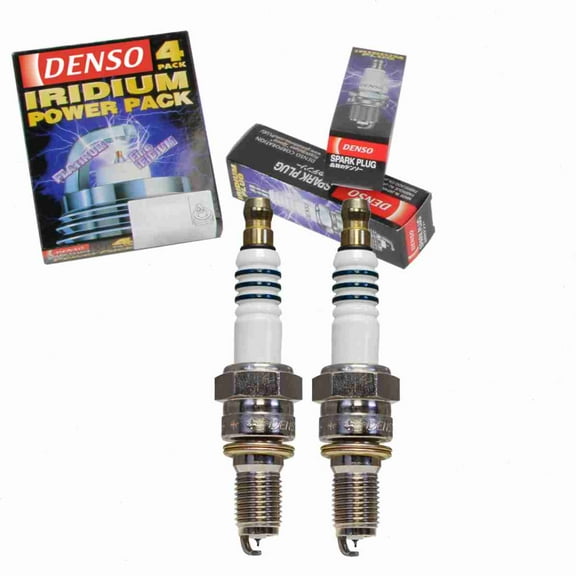 2 pc DENSO 5369 Iridium Power Spark Plugs for IUH27 Ignition Wire Secondary