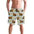 thumbnail image 4 of joogoo Men's Swim Trunks Groundhog Dog Stars Beach Shorts with Pockets M, 4 of 6