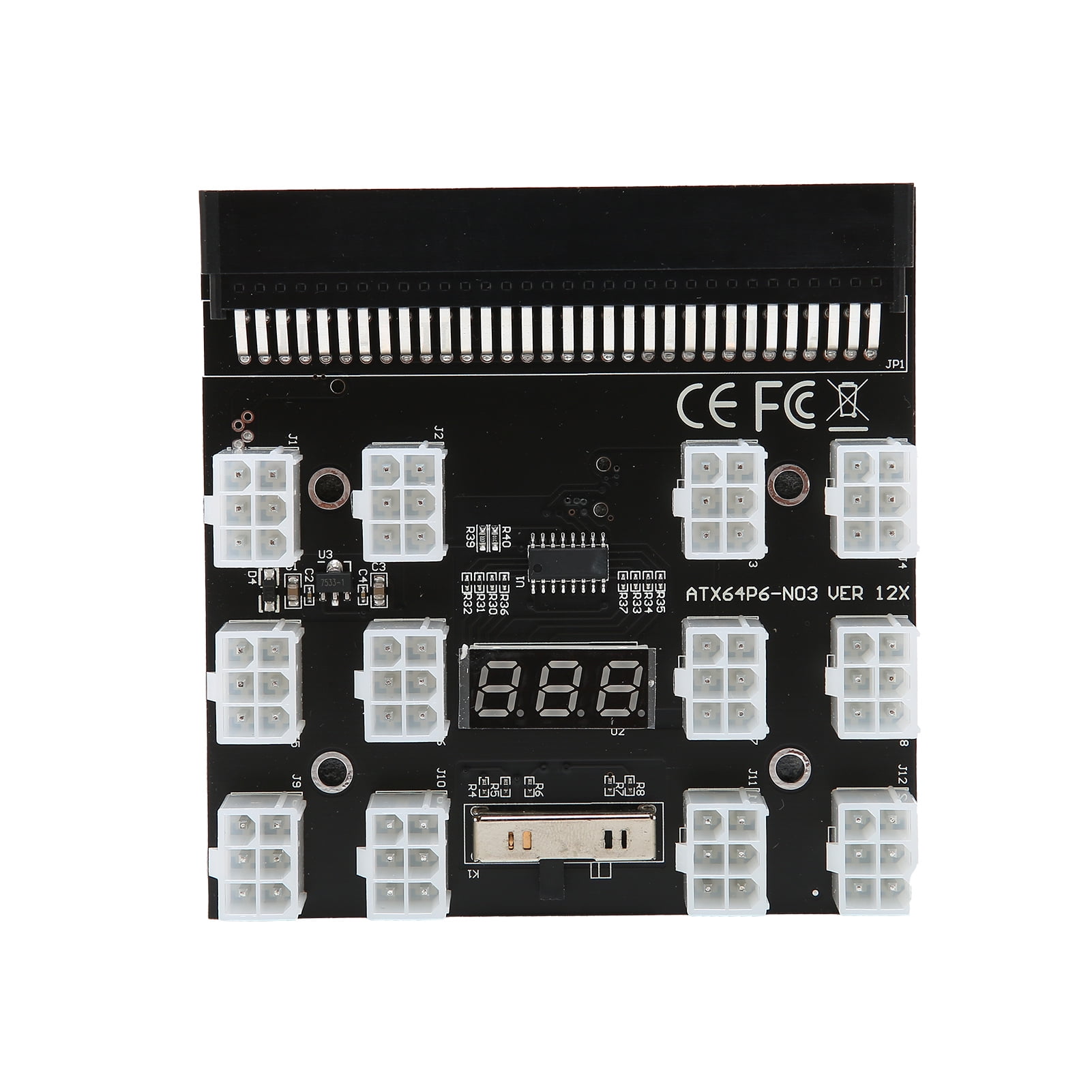 Tebru 12 Atx 2x3pins Power Supply Breakout Board Converter Mining Power Supply Breakout Board Adapter Power Supply Breakout Board Adapter Pcb 12 Atx 2x3pins Converter 12v For Psu Gpu Mining Walmart Com