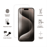 [3-Pack] Qixxronics Screen Protector for iPhone 16 Tempered Glass Film Anti-Scratch HD Clear Glass Film Protector for iPhone