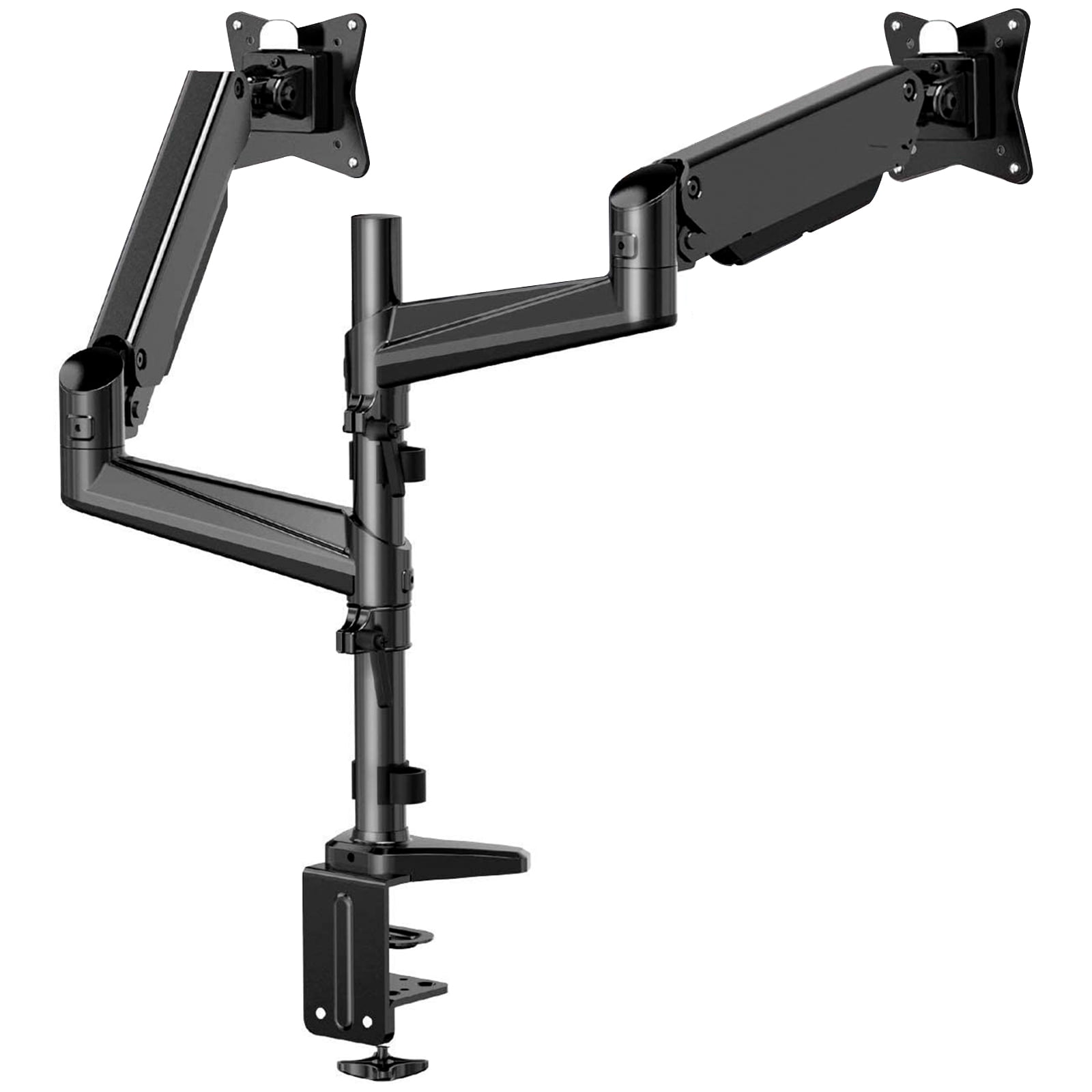 Dual Monitor Desk Mount for 1732" Screens Height Adjustable Gas Spring