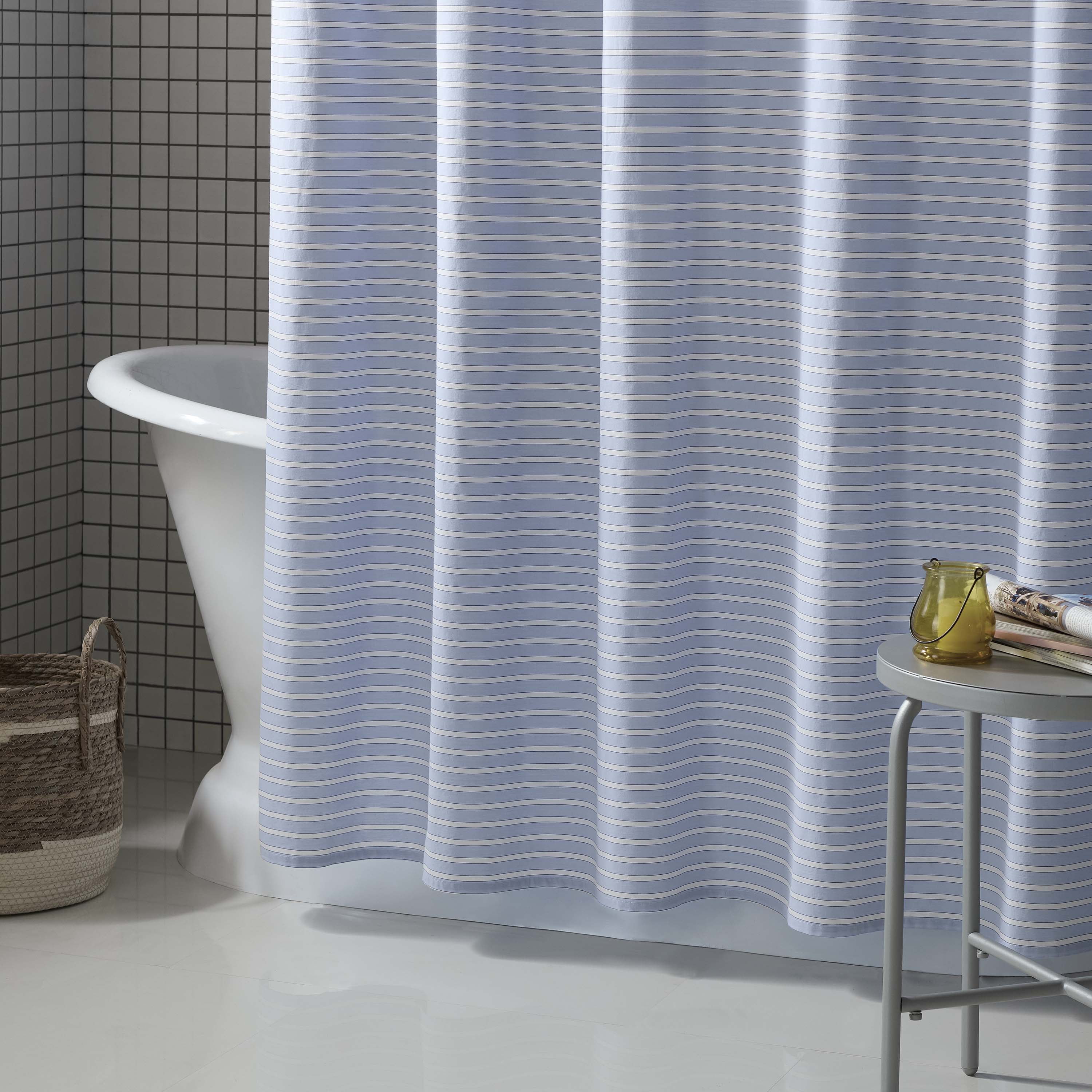 Martex Expression Crosby Shower Curtain, 72" x 72", Blue