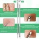 thumbnail image 4 of Extractor de comedón removedor de espinillas de 5 piezas, kit de pinzas curvas para espinillas, kit de herramientas profesionales de eliminación de imperfecciones de acné y espinillas de acero, 4 of 8