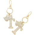 thumbnail image 2 of Sometheme Special Large Rhinestone Studded Alphabet Letter Initial Keychain, 2 of 3