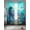 Green Teal, variant on Funny Dinosaur Sheer Curtains 45 Inch Length 2 Panels Set, Playing Guitar Palm Tropical Green Silhouette Voile Window Treatment Rod Pocket Small Kitchen Curtains Drapes for Bedroom 52"x45"x2