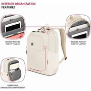 SwissGear Orientation Laptop Backpack, Sandshell, 17x12x7