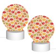thumbnail image 2 of Salouo Cute Colorful Pumpkins for Round Acrylic Night Light - Acrylic Sheets with LED Light Lamp Base - Decorative Night Lamp for Restaurant Bar Cafe Shop Room Decoration, 2 of 9