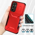 thumbnail image 6 of for Samsung Galaxy A54 5G Rugged Case with Camera Lens Sliding Cover, Heavy Duty PC Protective Shockproof Cover with Slide Camera Cover Upgraded Drop Resistant Case for Galaxy A54 5G, Red, 6 of 7