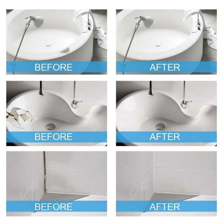 100g Ceramic Paste Floor Tile Adhesive Tile Repair Agent Tub Tile and  Shower Repair Kit Porcelain Repair Kit for Crack Chip 2pcs