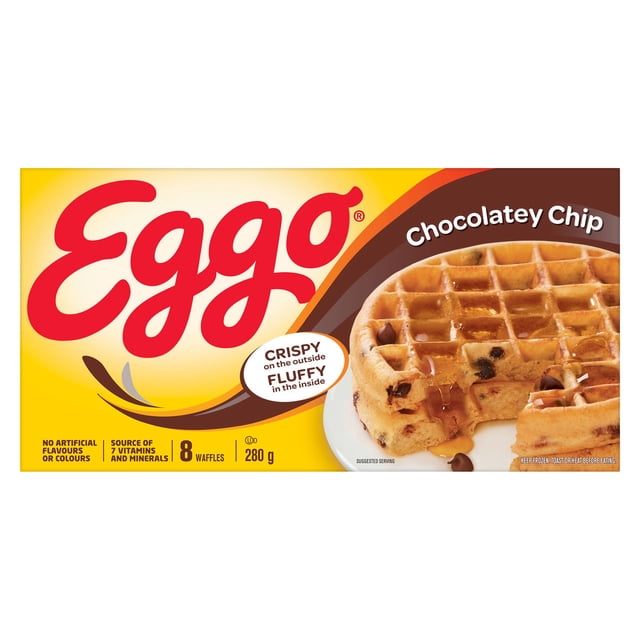 EGGO Chocolatey Chip Waffles, 280g (8 waffles), 280g, 8 waffles