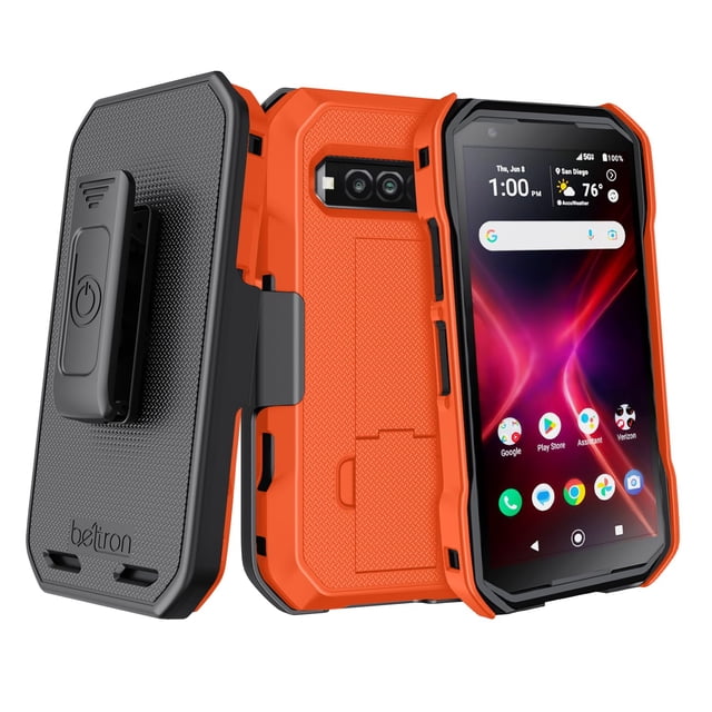 Funda para teléfono celular BELTRON DuraForce Pro 3 Heavy Duty Orange