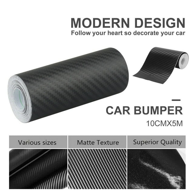 5M*10CM Carbon Fiber Car Sticker Door Sill Scuff Anti Scratch Tape Protection Stickers Car Door Car Carbon Fiber Texture Sticker