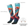 thumbnail image 4 of Balery Romantic Flamingo Pair Calcetines novedosos Calcetines deportivos Calcetines hasta la rodilla Calcetines de algodón Calcetines originales y geniales, 4 of 6