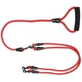 thumbnail image 3 of Innens Retractable Double Dog Leash No Tangle 360° Swivel Dual Dog Walking Leash with Foam Soft Handle, Heavy Duty Dual Leash for Large Dogs (Red, S), 3 of 14