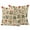 Khaki, variant on 2 Pack Outdoor Waterproof Throw Pillow Covers,Vintage Rose Flower Leaf Herb Decorative Square Patio Pillowcases for Chair Couch Sofa 16x16in