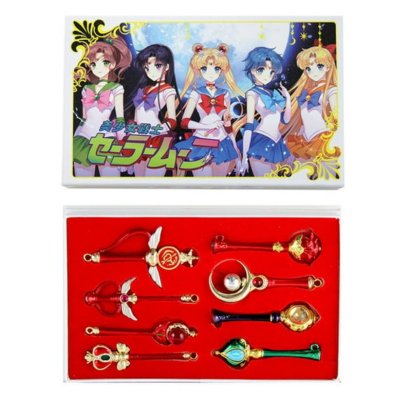 Senshi Wand - Sailor Moon Necklace & Keychain 8 pc. Pendant