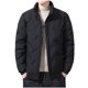 thumbnail image 2 of Puntoco Parkas Informales De Manga Larga Con Cuello Vuelto Y Bolsillos Con Cremallera De Color Liso Para Hombre, 2 of 7