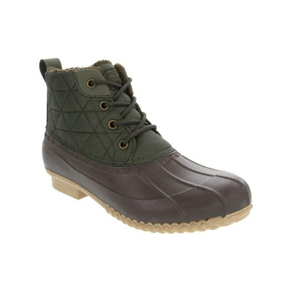 London Fog Womens LFW Winley Ankle Lace Up Rain Boots