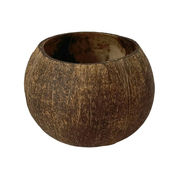 Handmade Multi-purpose Storage Bowl - Burr Free Natural Coconut Shell  Candle Holder Bowl - Home Decor