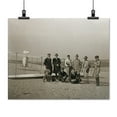 thumbnail image 2 of Print: Group Portrait In Front Of Glider At Kill Devil Hill. Sitting, 2 of 4