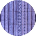 thumbnail image 1 of Ahgly Company Indoor Round Solid Blue Modern Area Rugs, 8' Round, 1 of 4