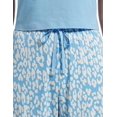 thumbnail image 4 of HUE Womens Printed Knit Long Pajama Sleep Pant Large Bella Blue - Animal Shadow, 4 of 4