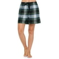 thumbnail image 2 of Ashford & Brooks Women's 2 Pack Soft Flannel Plaid Pajama Lounge Sleep Shorts - Set 11, 2 of 5