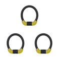 thumbnail image 1 of maskred Flexible Bike Lock Anti-theft 5 Digit Password Ring Chain Number Thickened Locks Padlock Bicycles Scooter Mini/Yellow 3Set, 1 of 1
