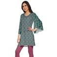 thumbnail image 2 of Moomaya Printed Short Kurta Kimono Sleeve Tunic Women Summer Wear Ladies Kurti, 2 of 5