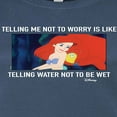 thumbnail image 3 of Disney The Little Mermaid - Ariel & Flounder - Telling Me Not to Worry - Juniors Fitted Graphic T-Shirt, 3 of 5