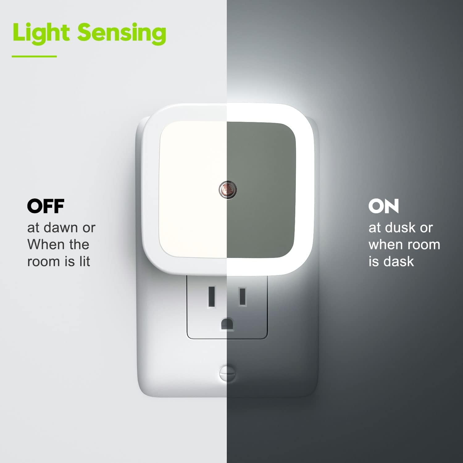 Night Light, Night Lights Plug into Wall [4 Pack], Nightlight Night Light for Kids, Plug in Night Light for Adults Bedroom Soft White