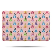 Colorful Princess Pattern Bathroom Rugs Mat,Non Slip Microfiber Bathroom Rug,Rubber Backing,Soft Bathroom Mats for Bathroom Floor,Tub and Shower,17x27in(43x68cm)