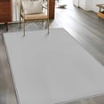 thumbnail image 3 of Grey Area Rugs 4x6 for Living Room, Farmhouse Solid Gray Color Modern Art Non Slip Washable Rug Runner, Low Pile Indoor Floor Carpet Mat Bathroom Rugs for Bedroom, Kids Room, 3 of 9