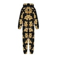 thumbnail image 2 of Pyjama à Manches Longues Imprimé à Capuche pour Filles, Pyjama d'Hiver Décontracté et Chaud, 2 of 6