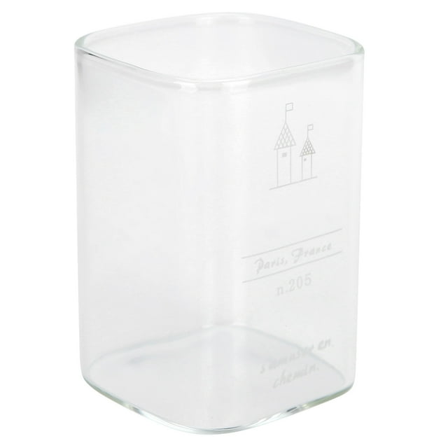 Taza de Agua de Cristal Jadeshay Cuadrada 240 ml