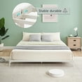 thumbnail image 6 of Garvee 6-Inch Metal Queen Bed Frame, Low Profile Platform Bed, Heavy Duty Mattress Foundation, No Box Spring Needed, Easy Assembly, Strong Bearing Capacity - White, 6 of 7