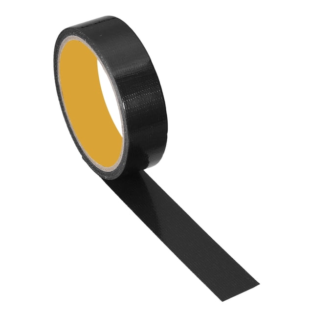Uxcell Ruban Adhésif, Ruban de Sol Imperméable Sans Résidu Non Réfléchissant Facile à Déchirer Noir 10000 mm 0.98 Po