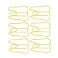 thumbnail image 1 of Shaped Paper Clips, Slip Resistant 100PCS Rustproof Cute Paper Clips  for File Classification Red,Yellow, 1 of 7
