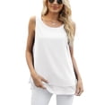 thumbnail image 2 of Blusa de chifón de verano sin mangas Jouica para mujer, talla M, 2 of 5