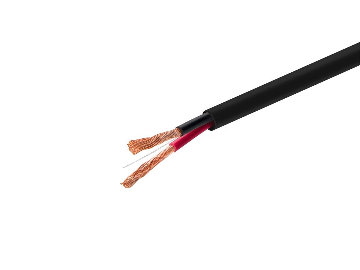 Monoprice Speaker Wire, CL2 Rated, 2-Conductor, 12AWG, 50ft, Black