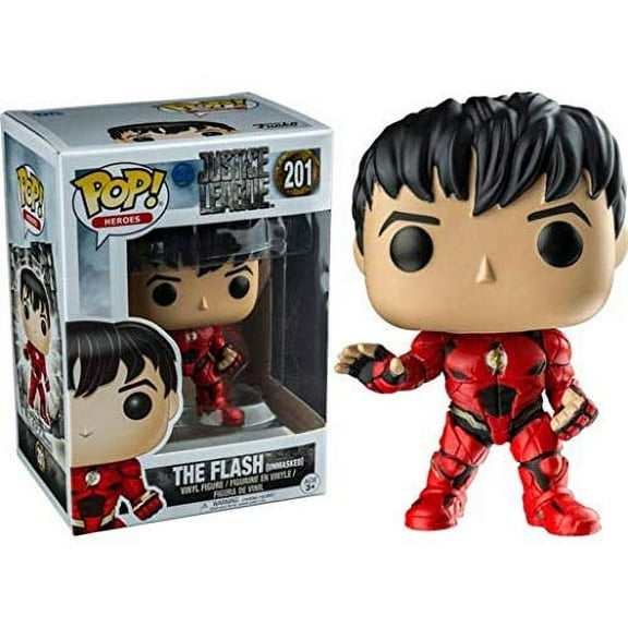 Funko POP! DC Comics Justice League Vinyl Figure - THE FLASH [Unmasked] #201 *Exclusive*