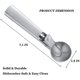 thumbnail image 2 of Cuchara para helado de acero inoxidable con gatillo fácil, cuchara para frutas, cuchara para sandía, 2 of 5