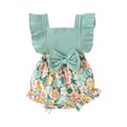 thumbnail image 3 of Kids Toddler Baby Girls Spring Summer Floral Ruffle Dress Clothing, 3 of 3
