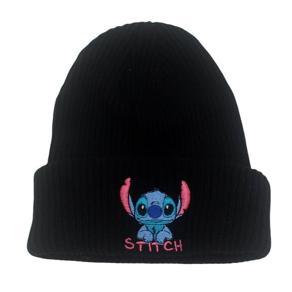 Lilo And Stich Experiment 626 Anime Catoon Knitting Hat - Fleece-Lined Acrylic Beanie, Cute Kawaii Embroidery Trapper Cap for Women Men Unisex