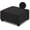 Black, variant on Velvet Ottoman Cover, Stretchable Footrest Slipcover with Elastic Band, Thick Stool Cover for Rectangle or Square Storage Ottoman (Medium, Black)