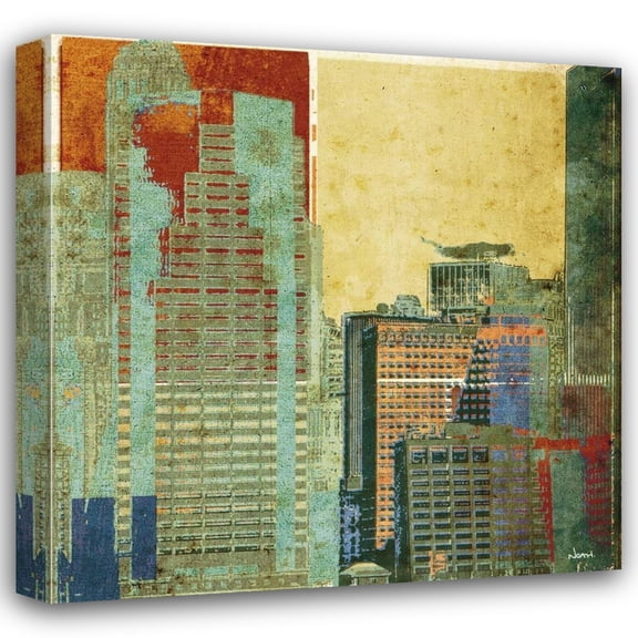 NOAH 15x15 Gallery Wrapped Canvas Wall Art Titled - Urban Blocks II