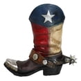 thumbnail image 5 of Ebros Gift 7.5” Texas Boot with Spur Figurine Multicolor Resin Vase, 5 of 9