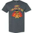 thumbnail image 3 of Inktastic Happy Thanksgiving Cute Turkey in Pilgrim Hat T-Shirt, 3 of 5