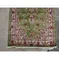 thumbnail image 4 of Exclusive Green Floral Kashan Soft Hand Knotted Hall Way Runner Rug (7.11 x 2.7)', 4 of 8