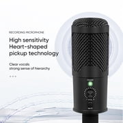 Depusheng Professional USB Computer Microphone A12 High Sensitivity Gaming Desktop Mic for PC Youtube Recording Streaming Video